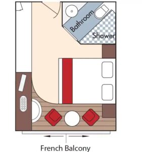 Amawaterways-AmaCerto-schip-rivierschip-cruiseschip-Categorie C-buitenhut frans balkon-diagram