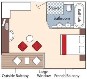 Amawaterways-AmaCerto-schip-rivierschip-cruiseschip-Categorie Suite-diagram