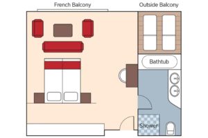 Amawaterways-AmaDara-schip-rivierschip-cruiseschip-Categorie Luxe Suite-diagram