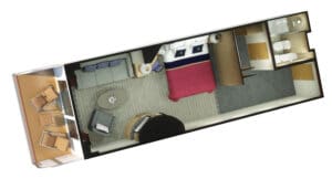 Cunard-Queen Victoria-schip-Cruiseschip-Categorie P1-P2-Princess Suite-diagram