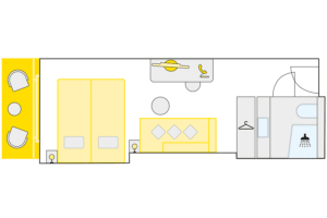 Rosa-A-Rosa-Alva-schip-riviercruiseschip-categorie B-buitenhut-diagram