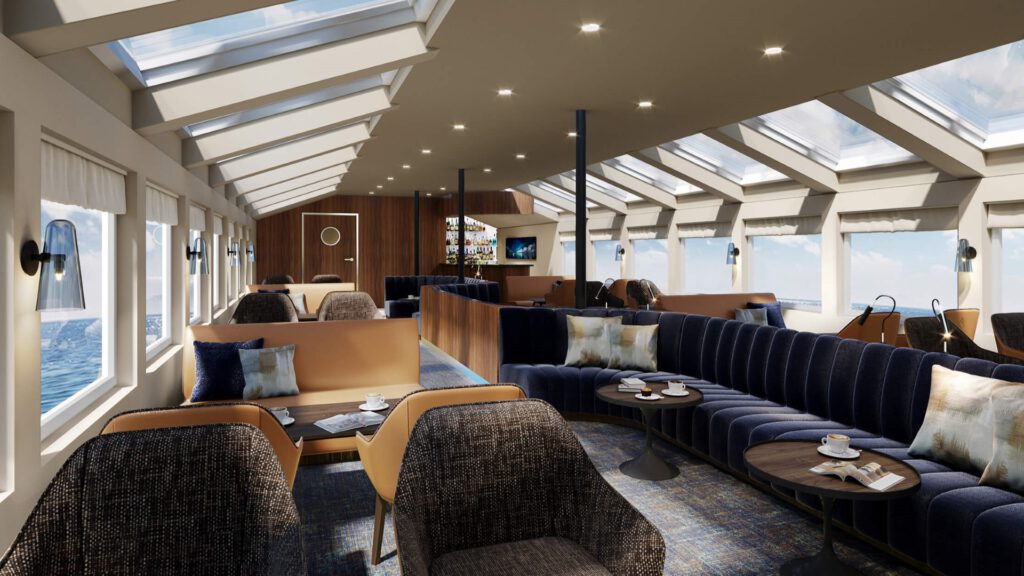 Cruiseschip-Hurtigruten-MS Vesteralen-Schip-Fyret Bar
