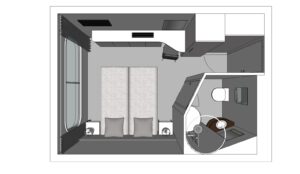 Rivierschip-CroisiEurope-MS Cyrano de Bergerac-Cruise-Buitenhut-Diagram