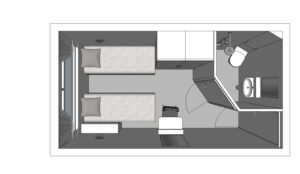 Rivierschip-CroisiEurope-MS Modigliani-Cruise-Hutcategorie-Diagram-Buitenhut