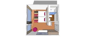 Rivierschip-CroisiEurope-MS-Camargue-Cruise-Hutcategorie-Diagram-Buitenhut