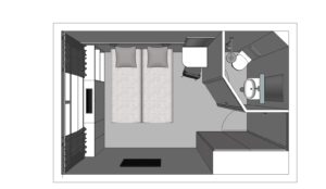 Rivierschip-CroisiEurope-MS Fernao de Magalhaes-Cruise-Hutcategorie-Diagram-Buitenhut