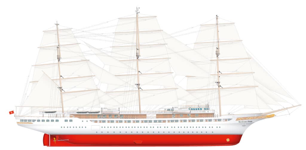 Cruiseschip-SeaCloud Cruises-Sea Cloud Spirit-Cruise-Schip