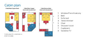 Rivierschip-Nicko Cruises-MS Casanova-Cruise-Hutcategorie-Diagram