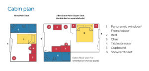 Rivierschip-Nicko Cruises-MS Thurgau Exotic II-Cruise-Hutcategorie-Diagram