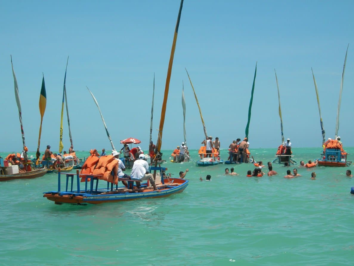 Brazilié-Maceio-zee-boot-snorkelen-zwemmen