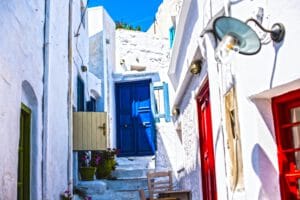 Griekenland-Amorgos-Cruise-Haven-stad-huizen