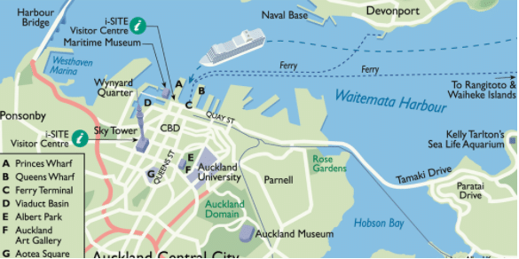 Nieuw-Zeeland-Auckland-Cruise-Haven-Map