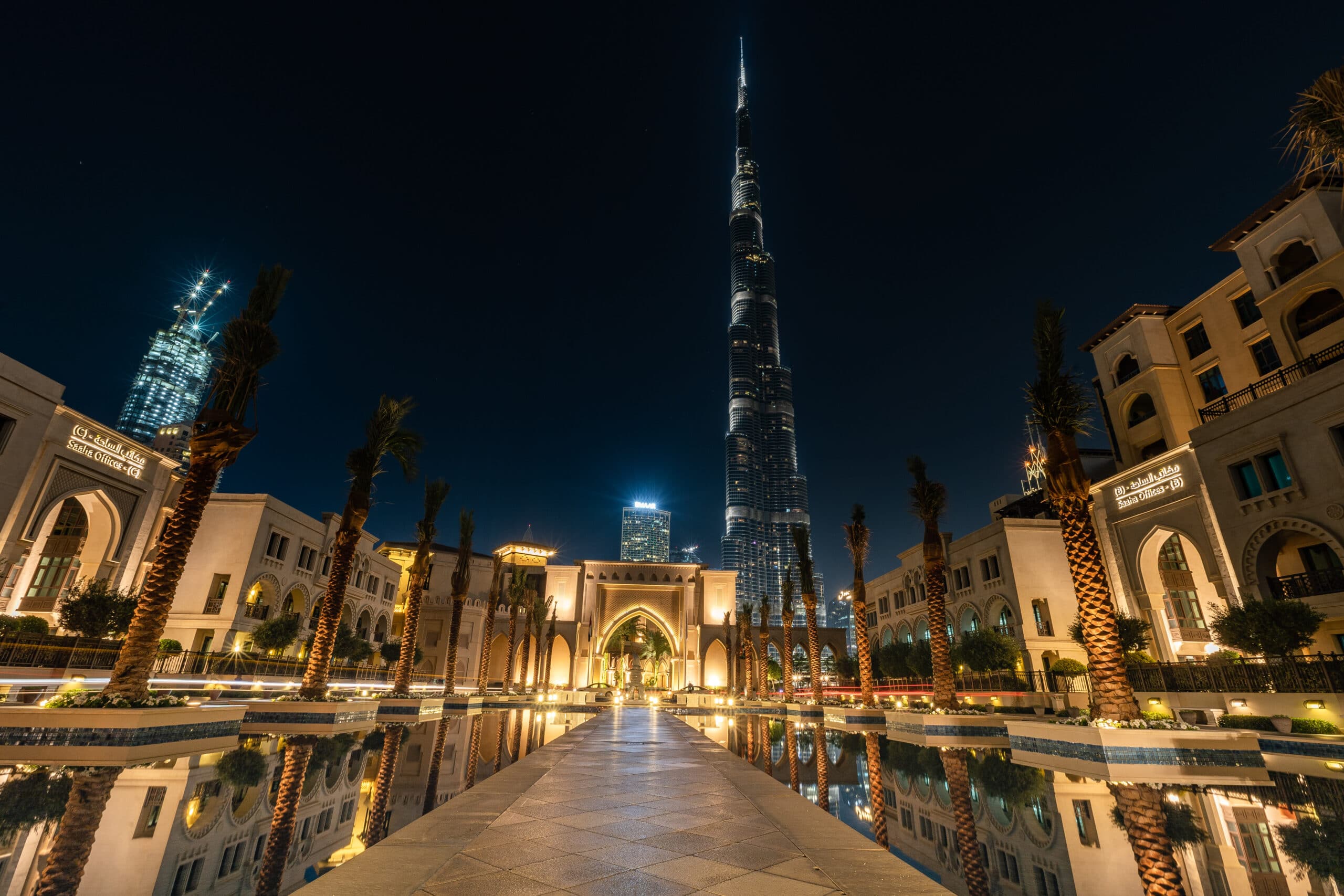 Verenigde-Arabische-Emiraten-cruise-haven-Dubai-by night