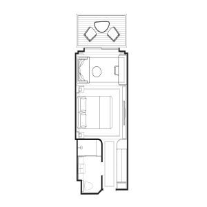 Cruiseschip-Atlas Ocean Voyage-World Navigator-Cruises-Hutcategorie-Diagram-Veranda