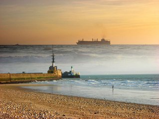 Frankrijk-le-havre-haven-strand-zee