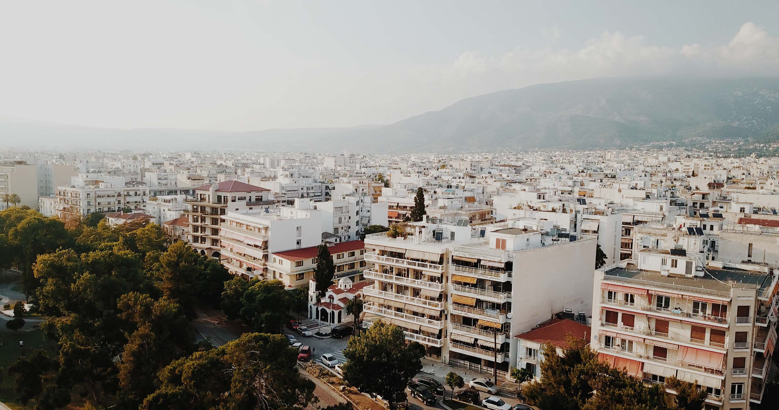 Griekenland-Volos-gebouwen-view