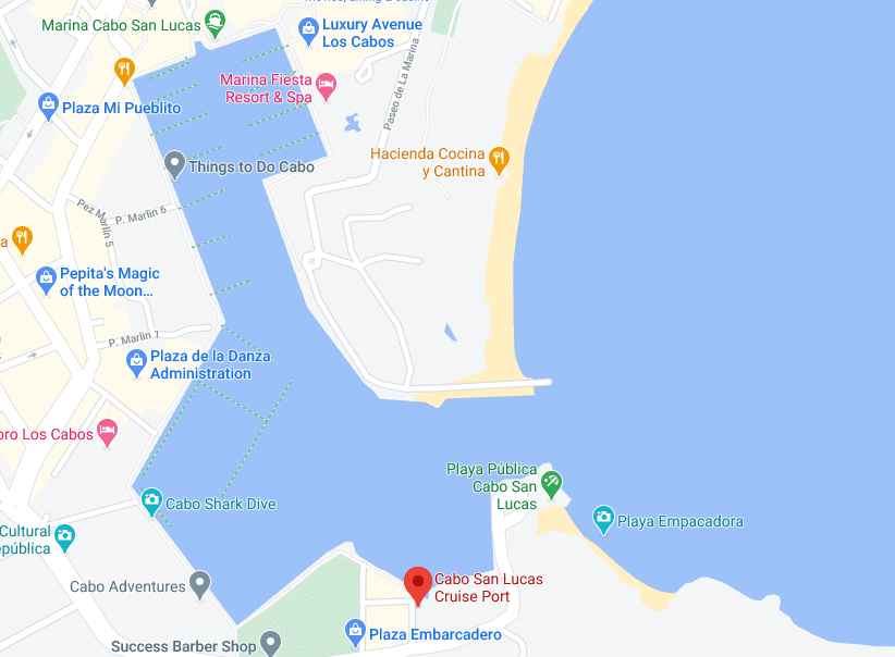Mexico-Cabo San Lucas-cruise-haven-map