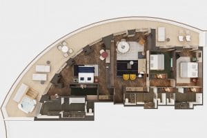 Cruiseschip-Norwegian Cruise Line-NCLPrima-Hutcategorie-Diagram-cat. H2