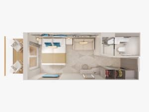 Norwegian Cruise Line-NCLPrima-Cruiseschip-Hutcategorie-cat. M2 Diagram