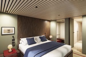 Cruiseschip-Norwegian Cruise Line-NCLPrima-Hutcategorie-The_Haven_2-Bedroom_Family_Villa_met groot balkon-Master-cat. H6