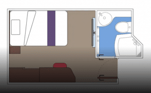 MSC-Cruises-MSC-World-Europa-Eenpersoons-Binnenhut-Diagram