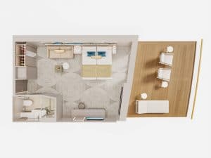 Norwegian Cruise Line-NCLViva-Cruiseschip-Hutcategorie-Diagram-cat. SL