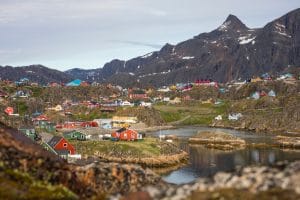 Groenland-Sisimiut-stad-natuur