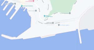 Nieuw Zeeland-Lyttelton-cruise-haven-map