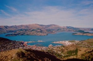 Nieuw Zeeland-Lyttelton-uitzicht