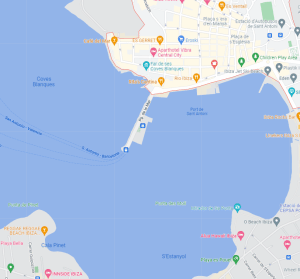 Spanje-San Antonio-cruise-haven-map